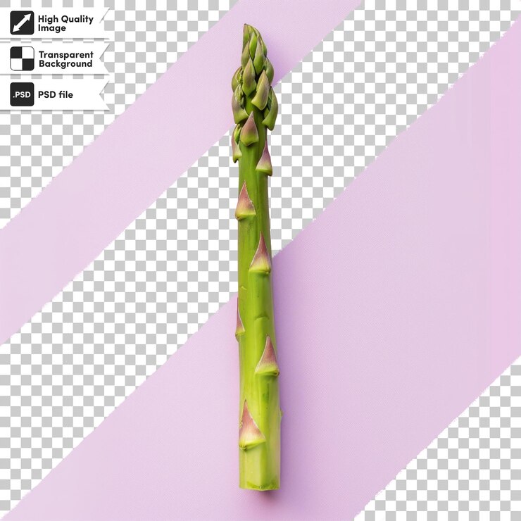 PSD a picture of a vegetable that is labeled asparagus