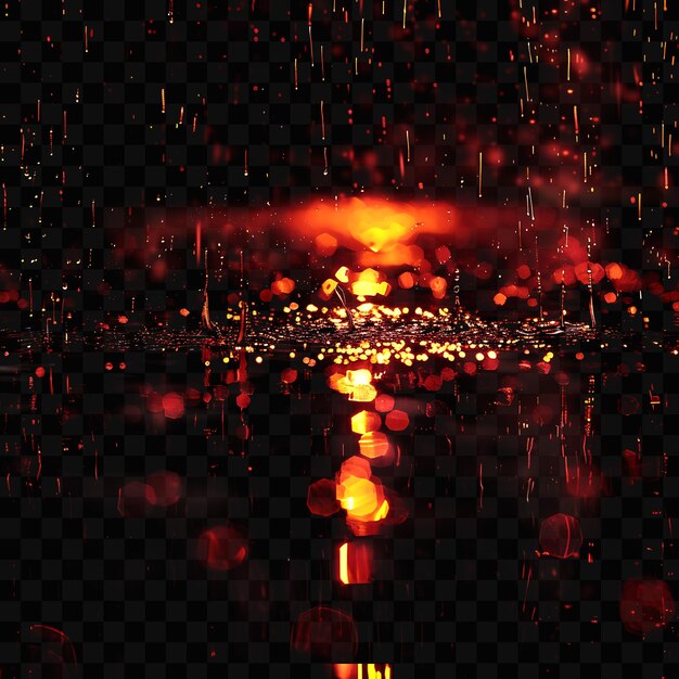 PSD a picture of a water with a red light on it