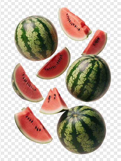 PSD a picture of watermelon with a face drawn on it