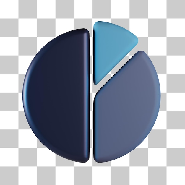 Pie chart 3d icon