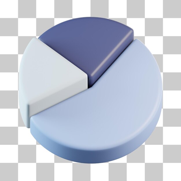 PSD pie chart 3d icon