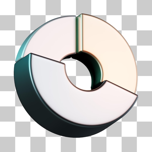 PSD pie chart 3d icon