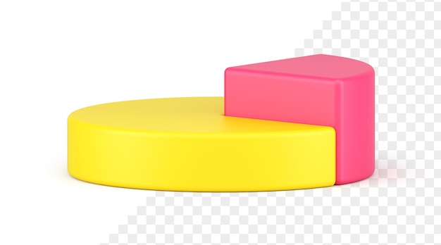 Pie chart 3d icon