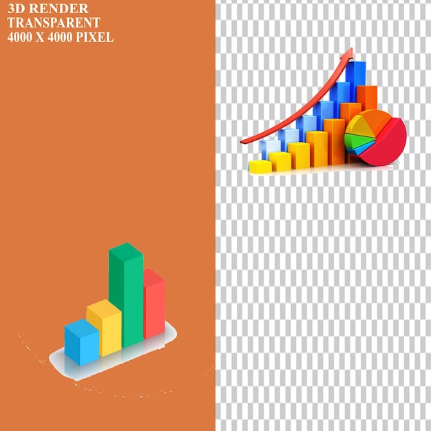 Pie chart bar chart diagram graph