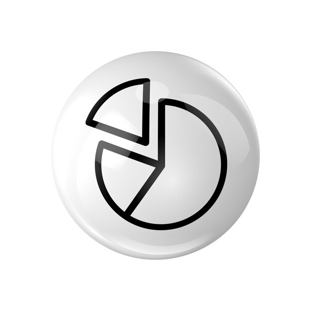 Pie chart icon representing data analysis and statistics