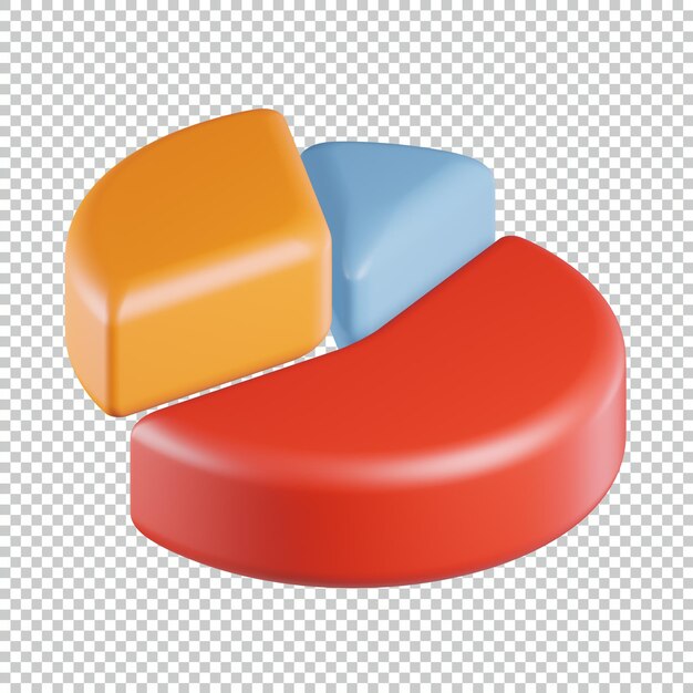 PSD pie graph 3d icon