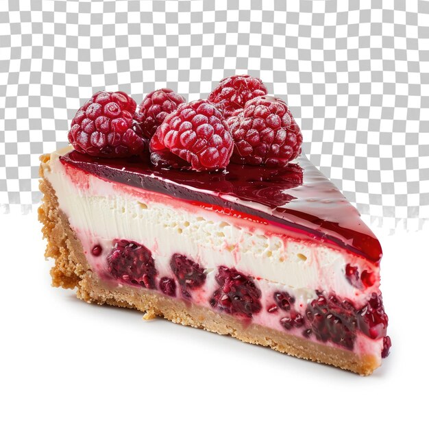 PSD a piece of cake with raspberries on top