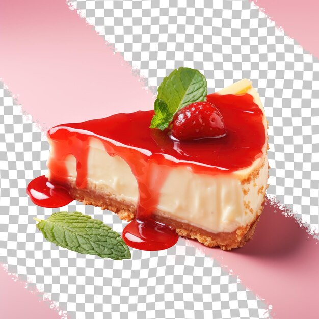 PSD a piece of cake with a strawberry on it