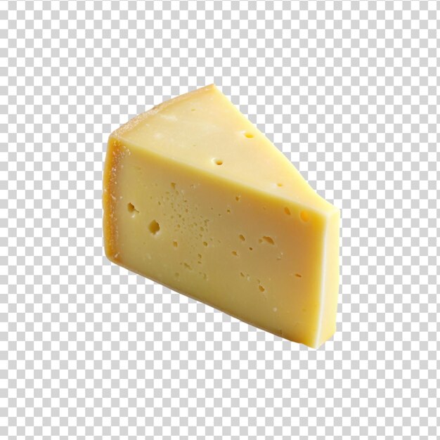 PSD piece of cheese isolated on transparent background