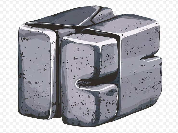 PSD a piece of metal with the word quot cube quot on it