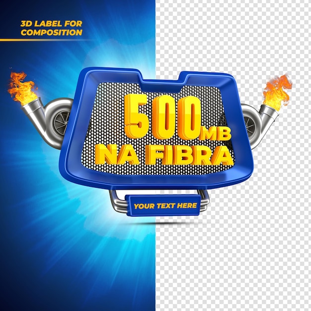 pięćset megabajtów prędkości Internetu z renderowaniem 3d turbo