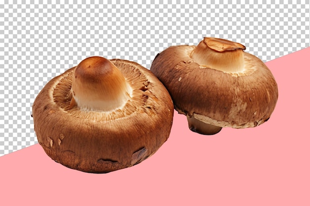 PSD pieczone czapki grzybów. odizolowany obiekt, przezroczyste tło