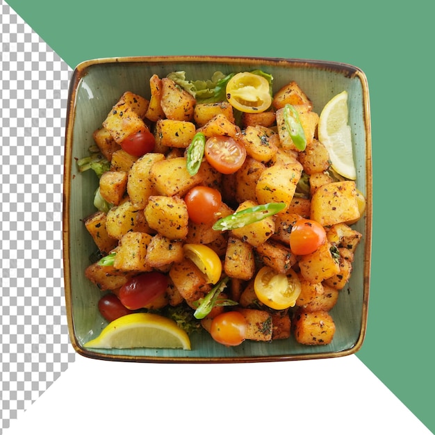 Pieczone ziemniaki z pomidorami i chili