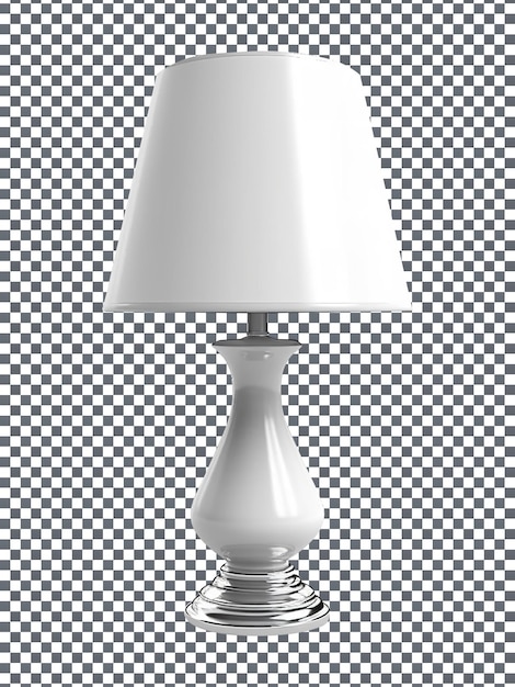 Piękna biała lampa odizolowana na przezroczystym tle