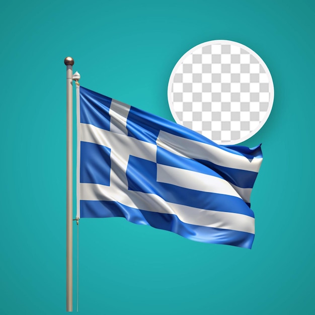PSD piękna grecka flaga