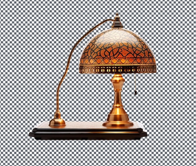 Piękna islamska lampa biurowa na przezroczystym tle