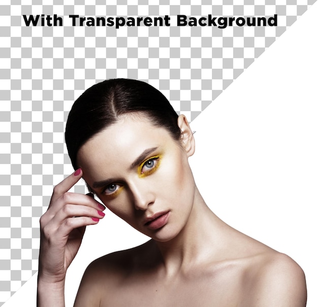 Piękna modelka zdjęcie PNG PSD