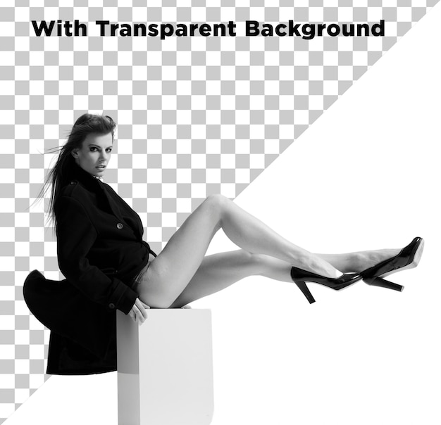Piękna modelka zdjęcie PNG PSD