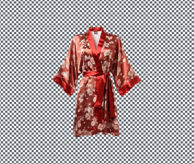 PSD piękne orientalne jedwabne piżamy izolowane na przezroczystym tle