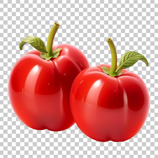PSD piękne pomidory czerwone świeże izolowane przezroczyste tło