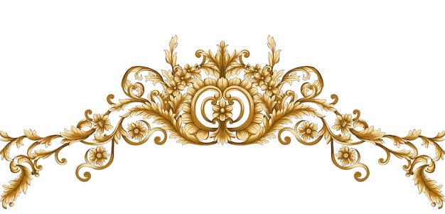 PSD piękny abstrakcyjny motyw barokowego ornamentu używany do projektowania wnętrza wzoru ramy z tkaniny tekstylnej