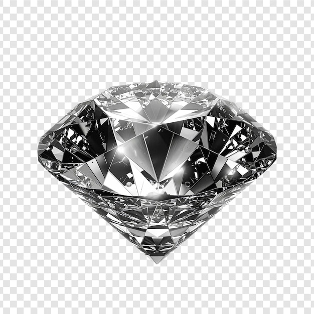 Piękny diament na przezroczystym tle