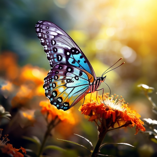PSD piękny motyl w naturze generator sztucznej inteligencji