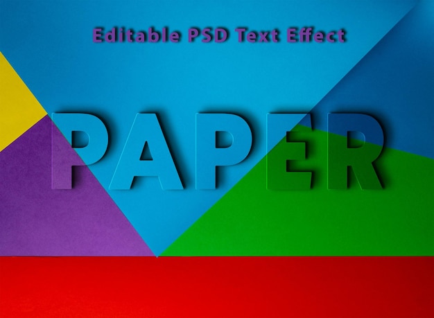 PSD piękny projekt makiety wyciętej z papieru