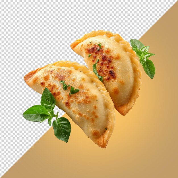 Pierogi isolated on white background