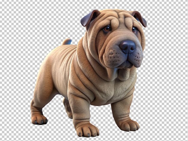 PSD pies rasy shar pei