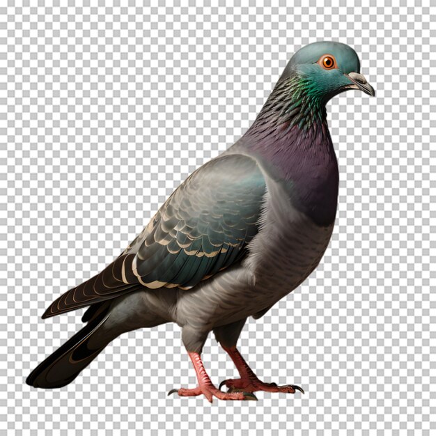 PSD pigeon bird isolated on transparent background