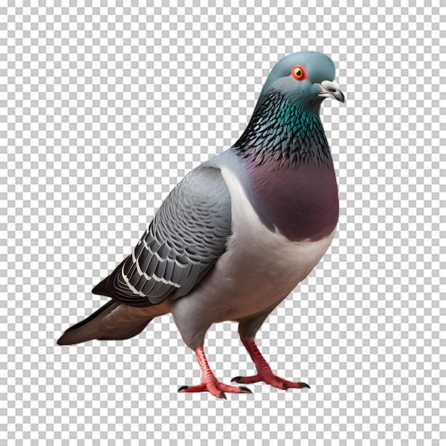 PSD pigeon bird isolated on transparent background