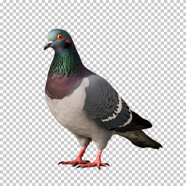 Pigeon bird isolated on transparent background