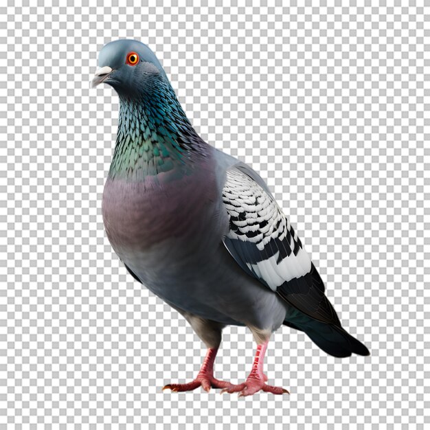 Pigeon bird isolated on transparent background