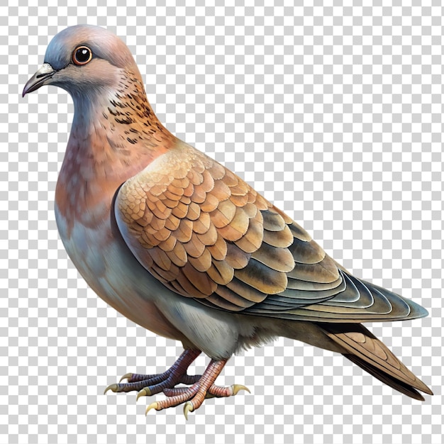 PSD pigeon geïsoleerd op een doorzichtige achtergrond