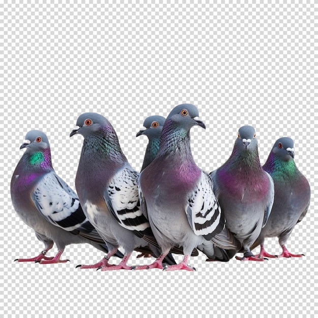 PSD pigeon and world migratory bird day isolated on transparent background