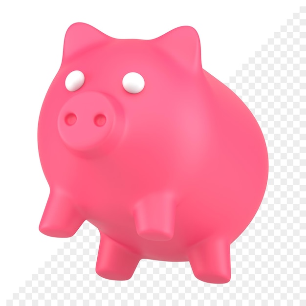 Piggy bank 3d icon