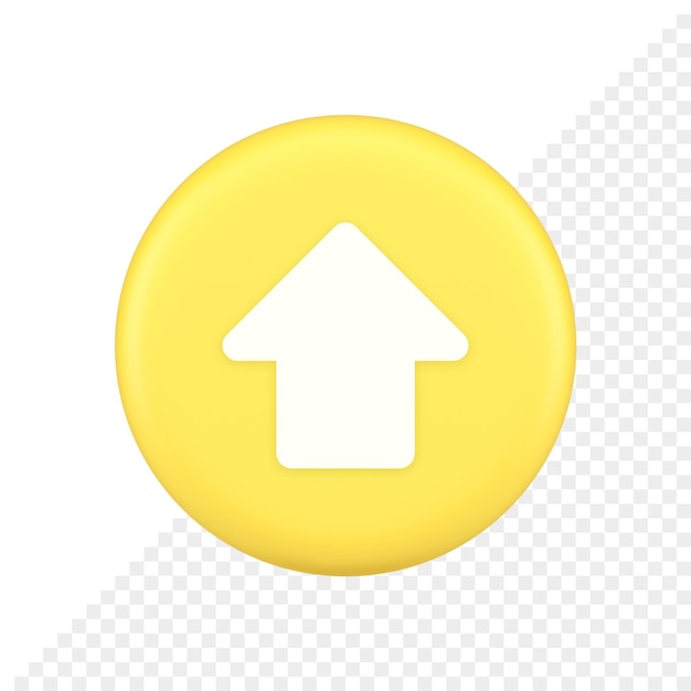 Pijl-omhoog knop directionele aanwijzer cyberspace cursor 3D-toepassingspictogram