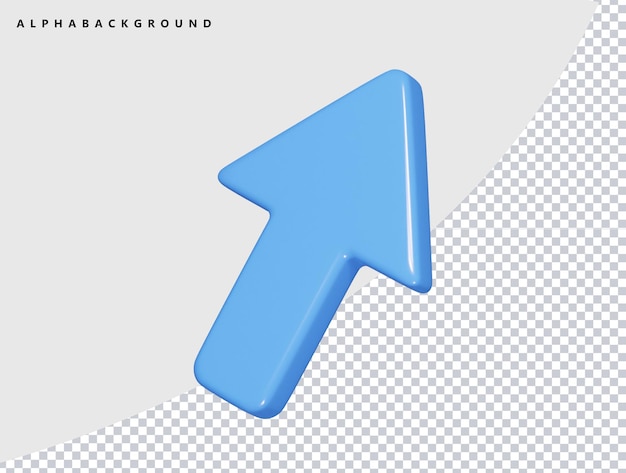 Pijlpictogram 3d illustratie