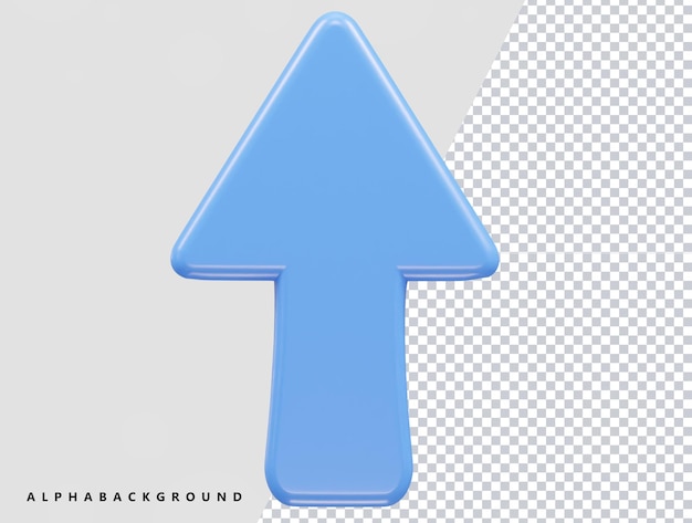 Pijlpictogram 3D-rendering vectorillustratie