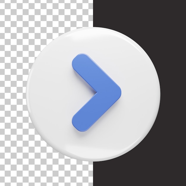 Pijlpictogram in 3D-rendering