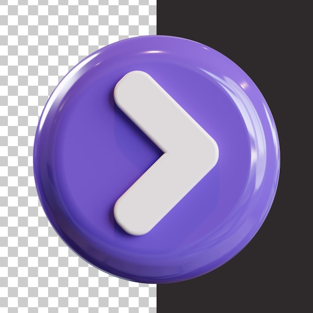 Pijlpictogram in 3D-rendering