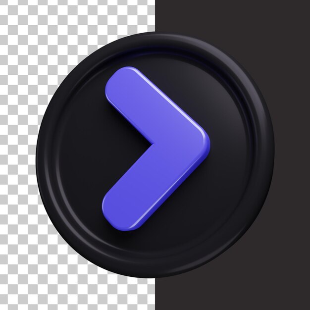 Pijlpictogram in 3D-rendering