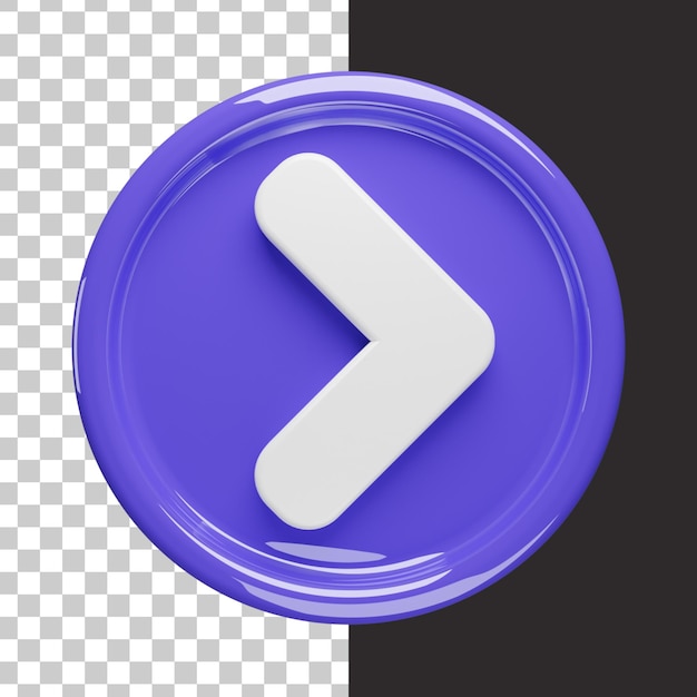 Pijlpictogram in 3D-rendering