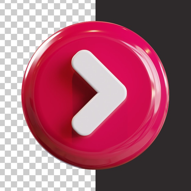 PSD pijlpictogram in 3d-rendering