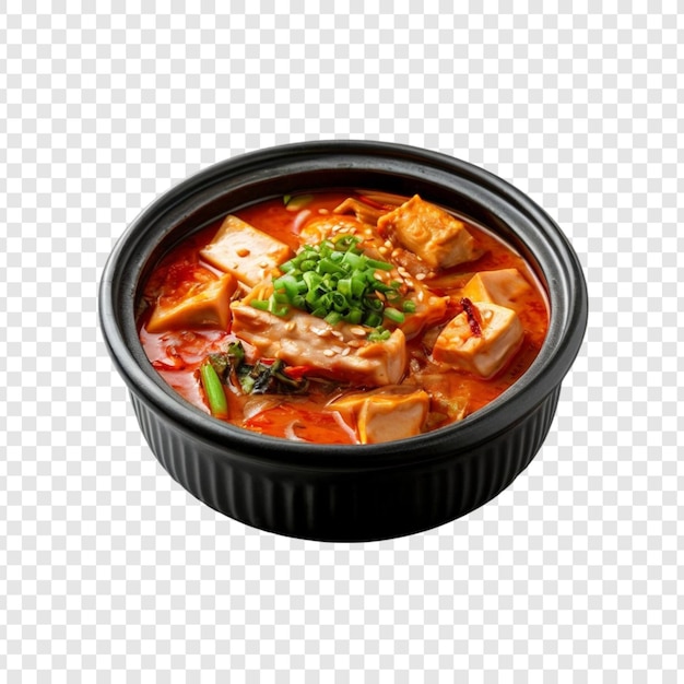 Pikantne tofu i gulasz warzywny w czarnej misce