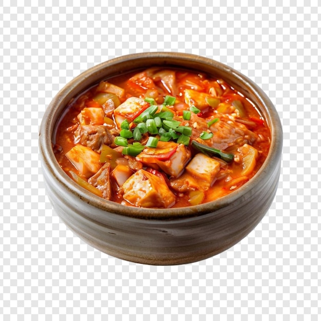 Pikantne tofu i gulasz warzywny w czarnej misce