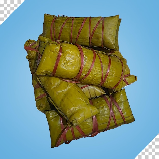 pikantny ciasto ryżowe owinięte w liście bananowe