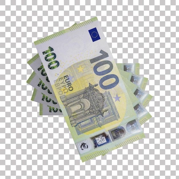 pile of 100 euro banknotes