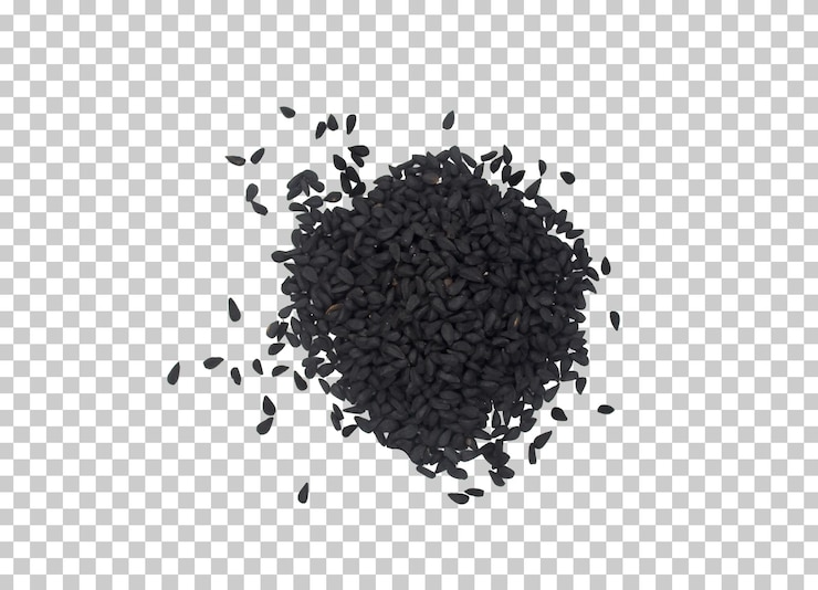 PSD куча черных семян nigella sativa